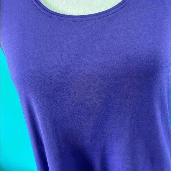 New with tags Eileen fisher purple violet scoop neck tank top in size small - Picture 2 of 5